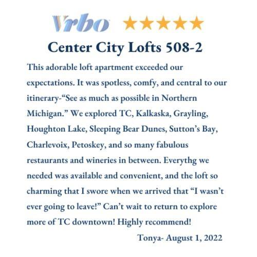 Center City Lofts 508 Unit 2 Close To Downtown And The Tart Trail Traverse City Exterior photo